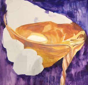 oil, glory, presence of God, Grace Bailey painting, first session
