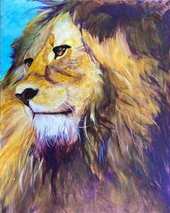 Prophetic art workshop, lion