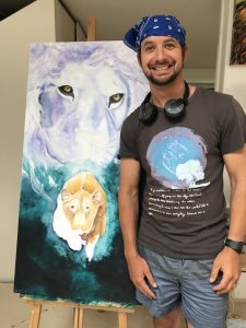 art workshop, lions
