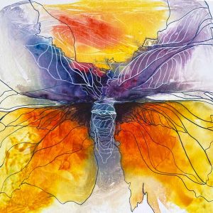 Prophetic art Butterfly 2. Abstract Paintings