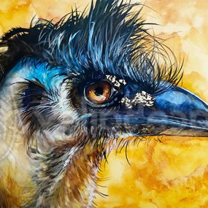emu, bird, emu bird painting