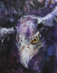 contemporary eagle, purple