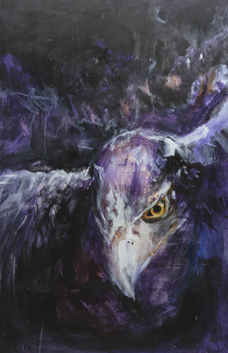 contemporary eagle, purple