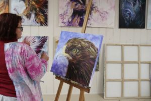 eagle, learning to paint