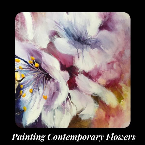 learn to paint contemporary flowers