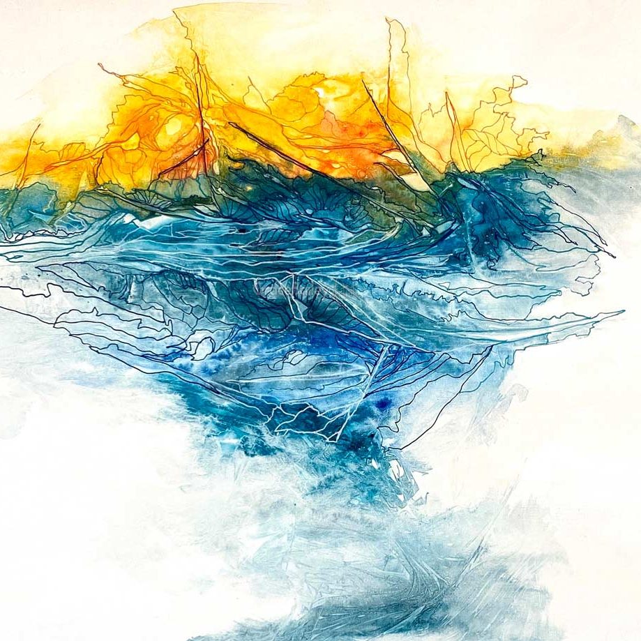 Prophetic art Conflagration. Abstract Paintings