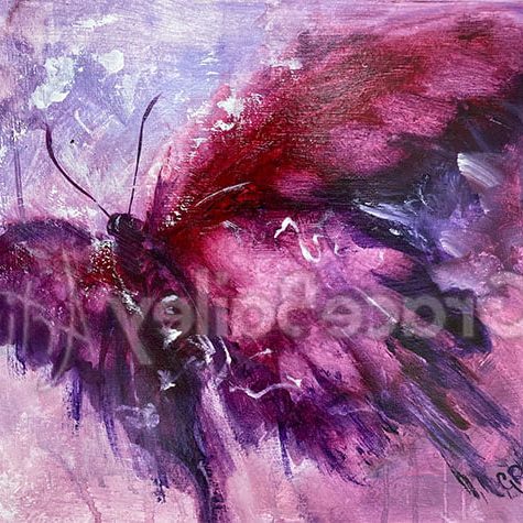 take-off, butterfly, violet butterfly, butterfly painting