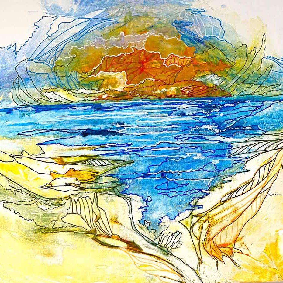 Prophetic art View To Beyond. Abstract Paintings