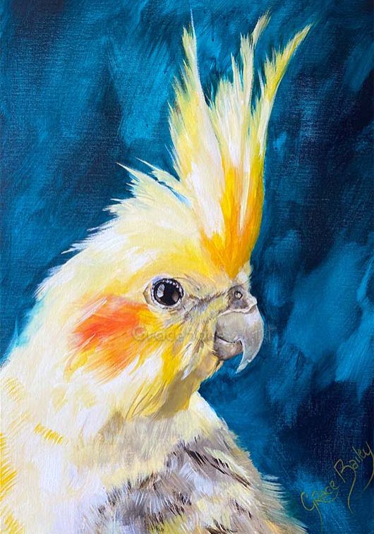 Prophetic art Cockatiel