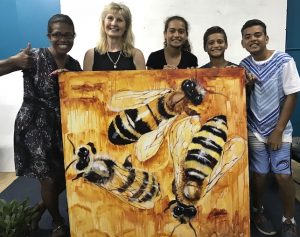 Bee painting, bee, bees, people who bought the bee painting