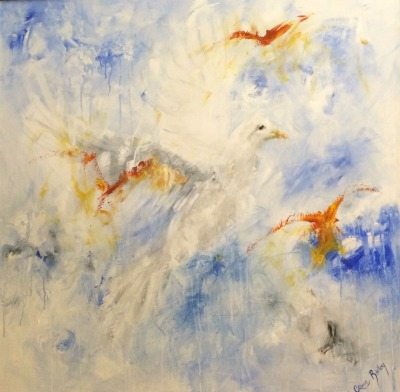 Dove in Flight, dove in flight painting