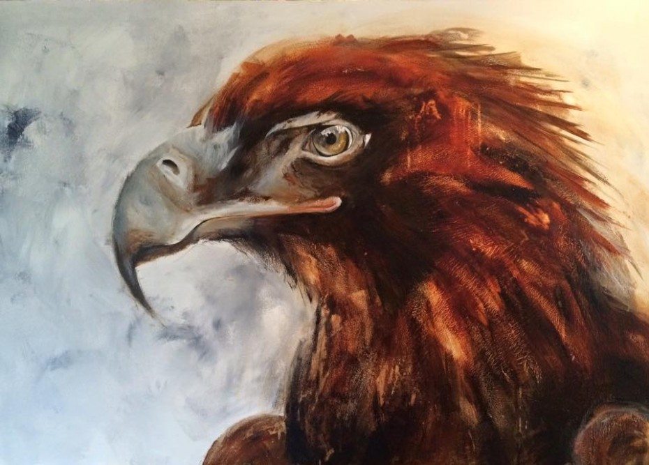 Prophetic painting - eagle, focus
