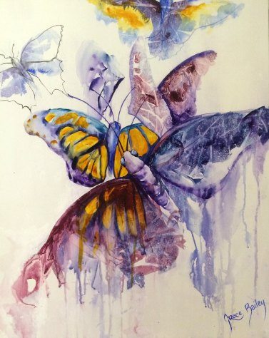 butterflies in memoriam for deceased daughter